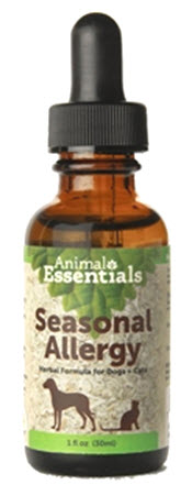 Animal Essentials Seasonal Allergy Offers support for seasonal allergies Maintains normal histamine levels Holistic, natural supplement Completely safe for cats and dogs Made in the USA . Available from www.carolesdoggieworld.com 