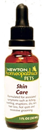  Newton Homeopathics Skin Care used for the relief of itching and pain associated with hives, eczema, mange and other skin eruptions available from www.carolesdoggieworld.com 