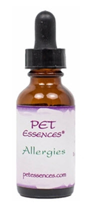 Pet Flower Essences available for Allergies from www.carolesdoggieworld.com - aids in clearing up allergies in dogs from food, grasses, pollens and pollutants in the environment.