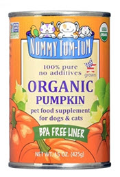 Use Nummy Tum Tum Pure Pumpkin or Sweet Potato on top of food, or as a treat on its own. Dogs love it and it helps support healthy digestion! Available from www.carolesdoggieworld.com 